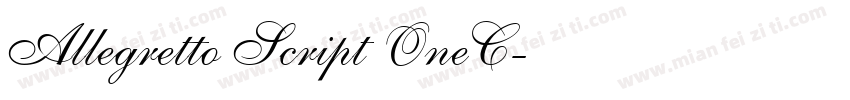 Allegretto Script OneC字体转换